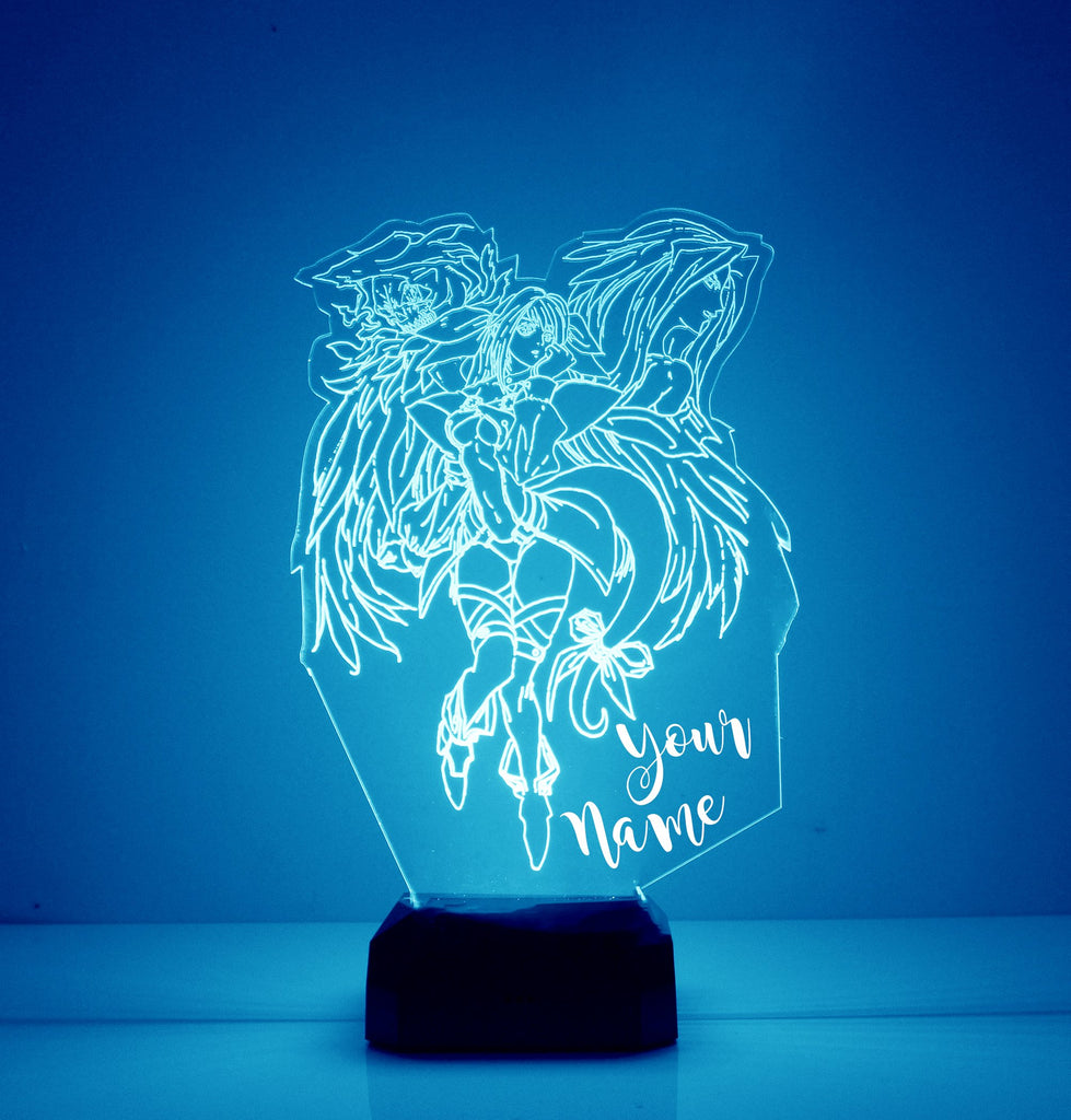 Lite Blue Anime Fairy/Angel LED Night Lamp - Mirrormagicgifts.com