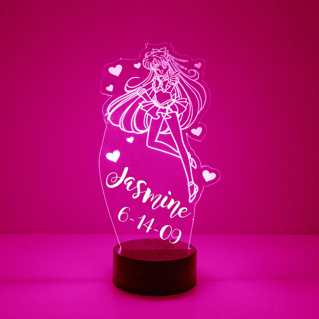 Anime Personalized LED Night Lamp With Remote Control - Mirrormagicgifts.com