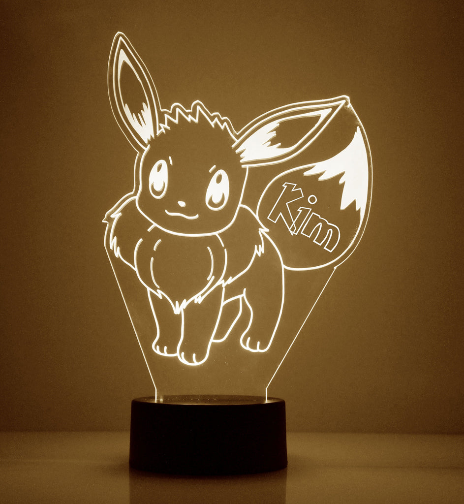 Evee Brown Anime Night Light 3D Led Lamp - Mirrormagicgifts.com