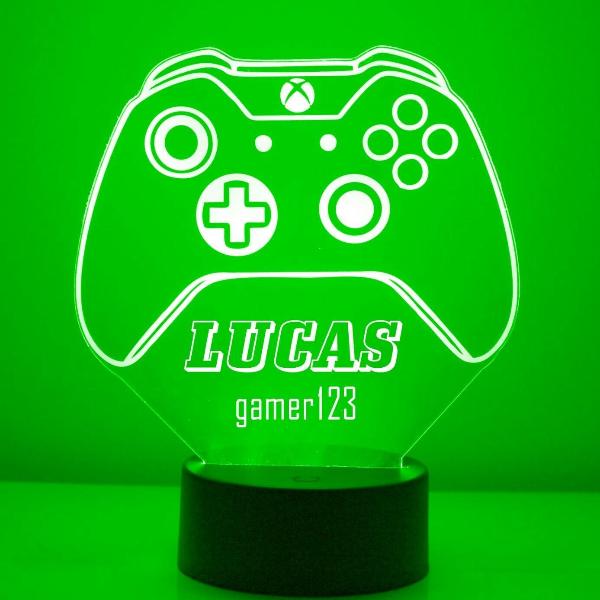 Green Xbox Video Game Controller Night Light - Mirrormagicgifts.com